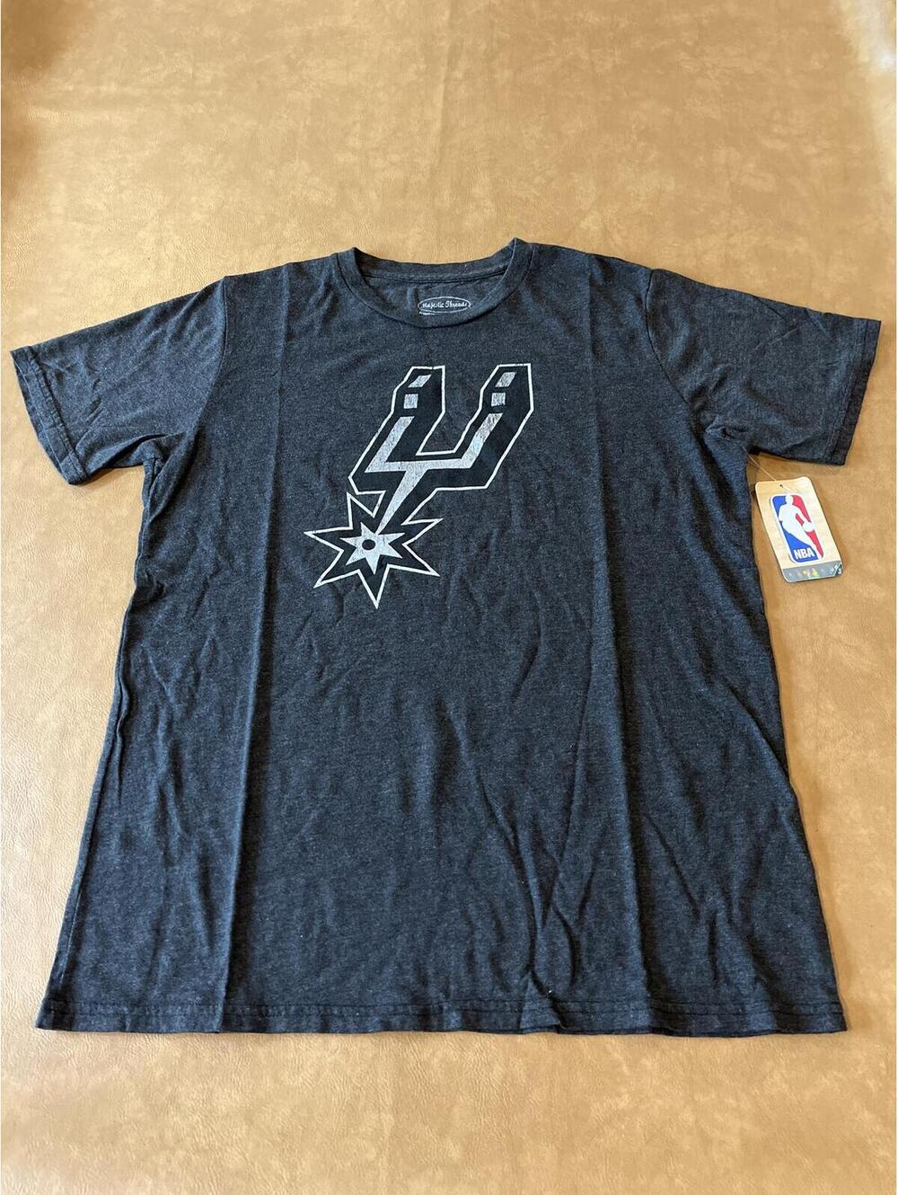 San Antonio Spurs Majestic Threads T-Shirt Gray (Adult Large) NWT